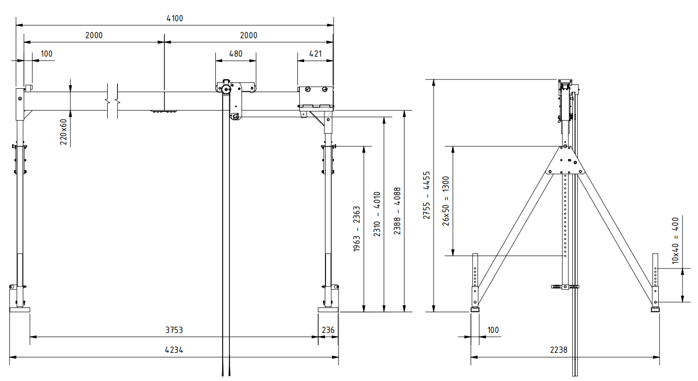 aluminium-portalkran_stationaer_details1a_1500kg_3hoch_4m