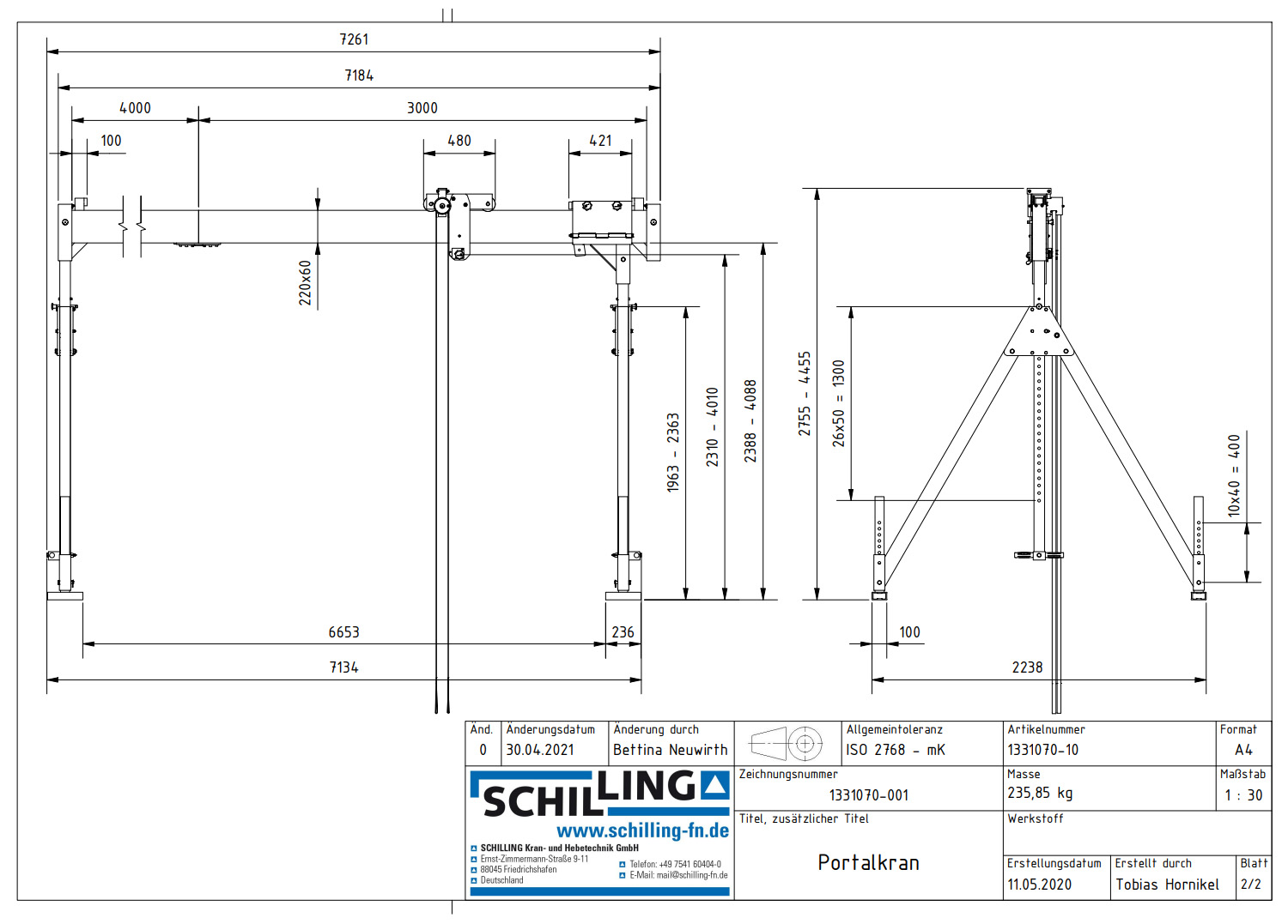 aluminium-portalkran_stationaermitdoppeltraeger_details1a_1000kg_3hoch_7m