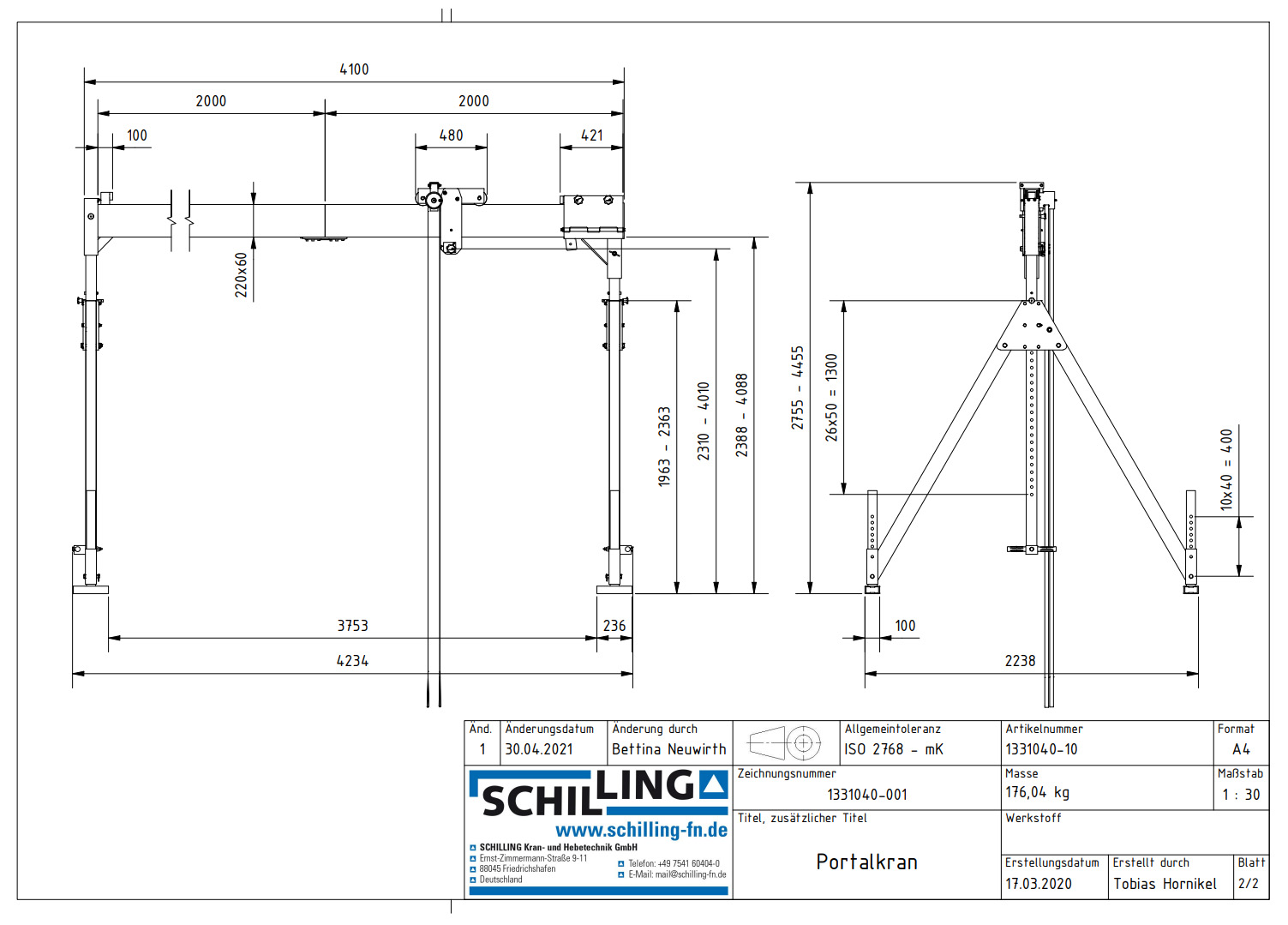 aluminium-portalkran_stationaermitdoppeltraeger_details1a_1000kg_3hoch_4m