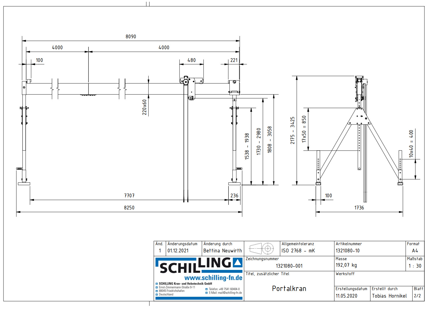 aluminium-portalkran_stationaermitdoppeltraeger_details1a_1000kg_2mittel_8m