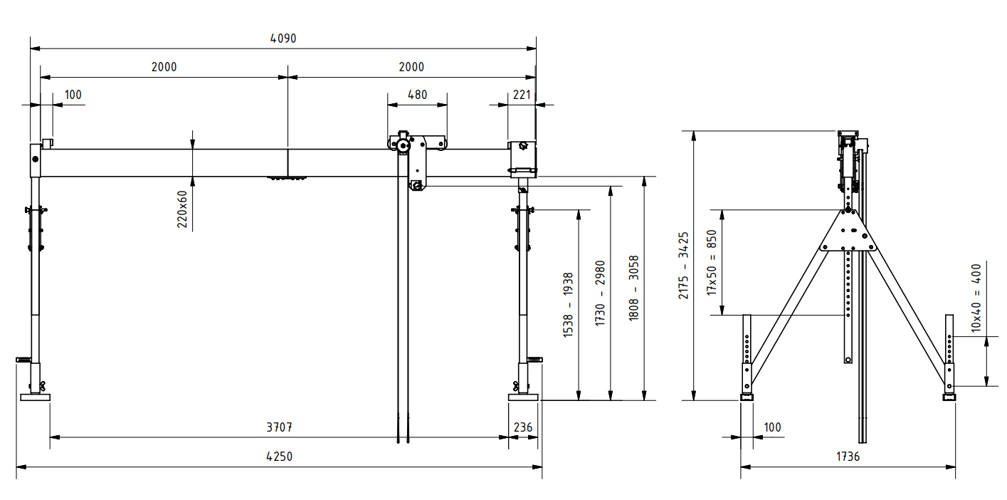 aluminium-portalkran_stationaer_details1a_1000kg_2mittel_4m