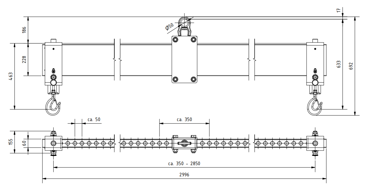 alulasttraverseschilling_detailscad_3000kg_3m