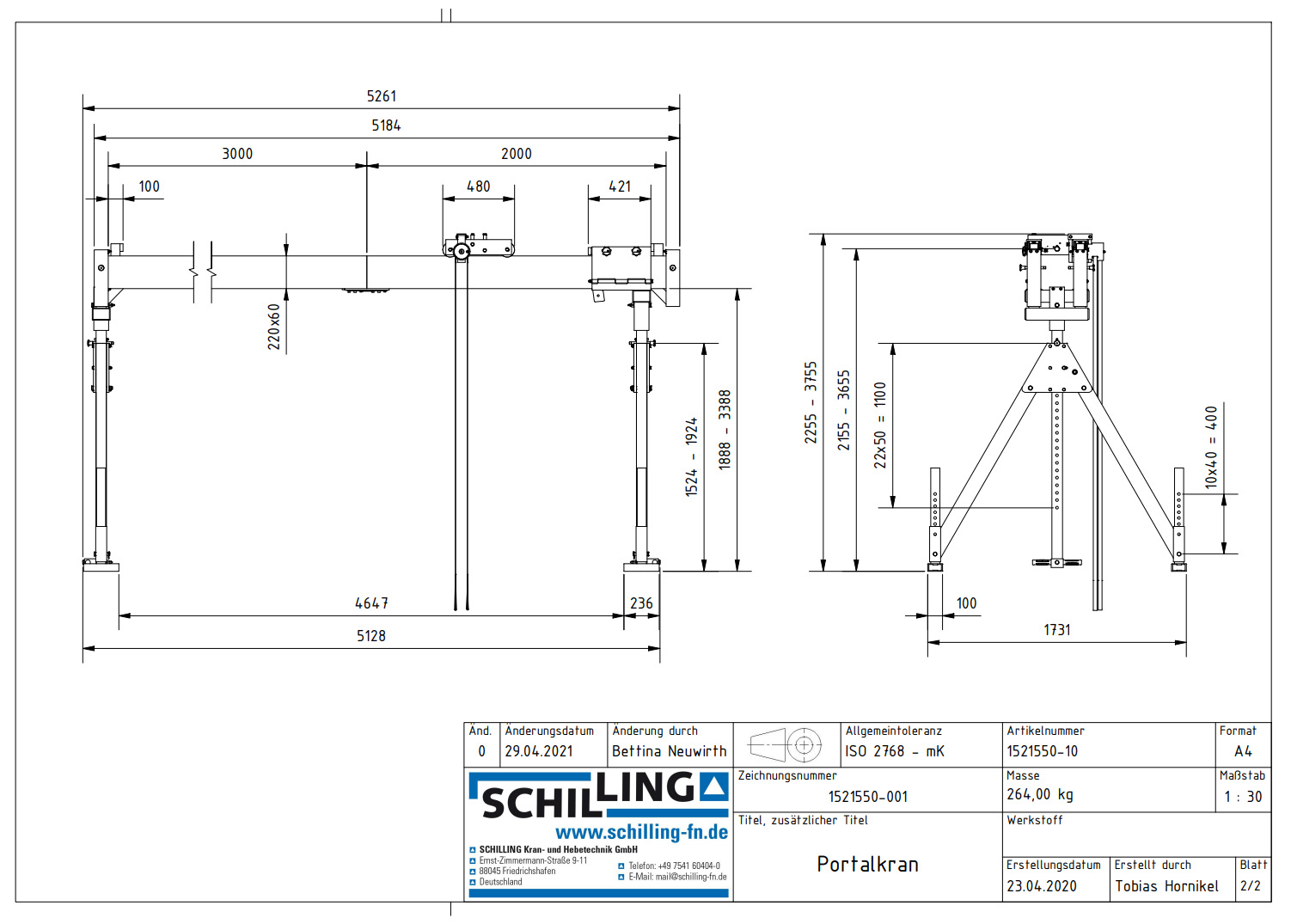 aluminium-portalkran_stationaermitdoppeltraeger_details1a_1500kg_2mittel_5m