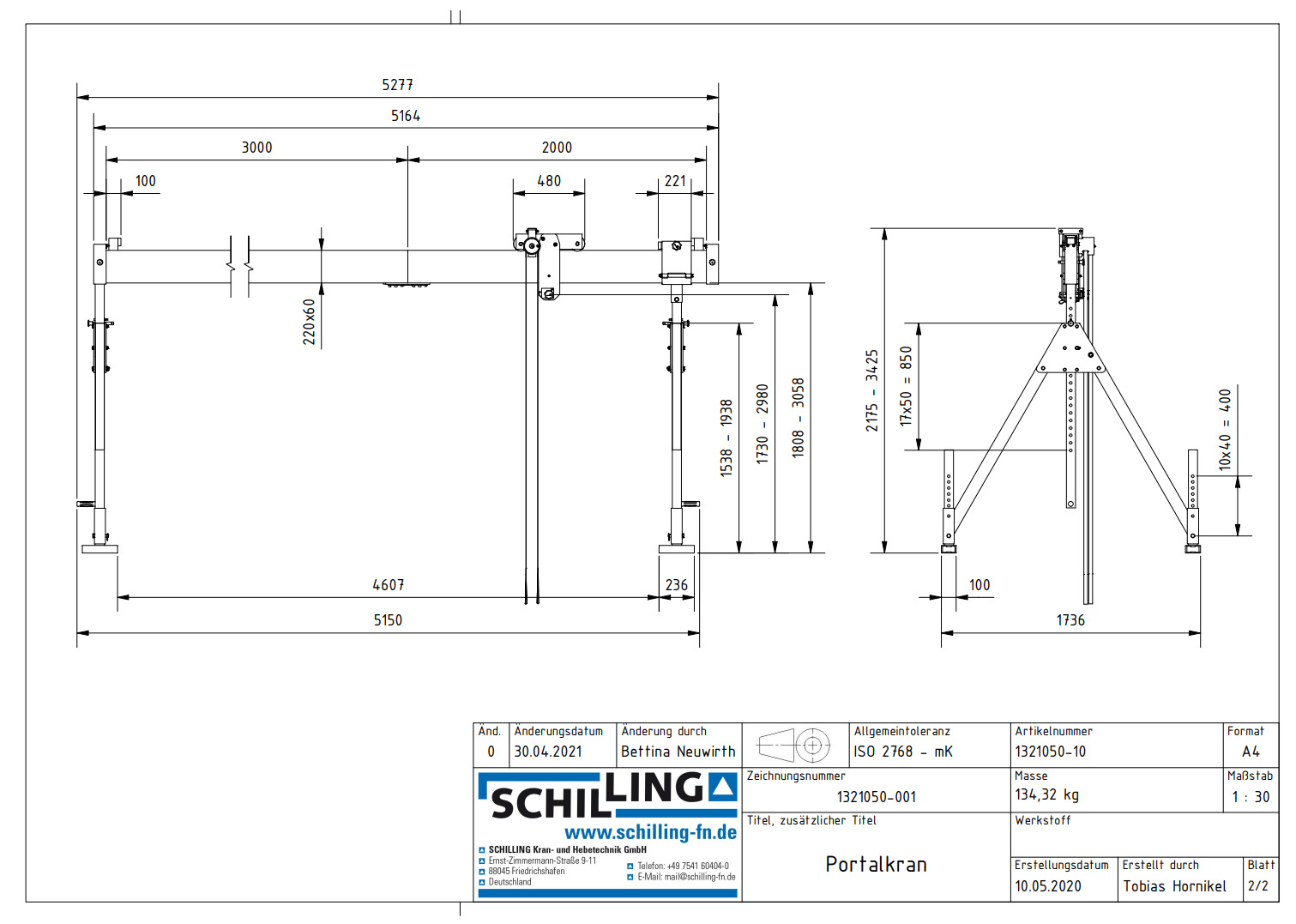 aluminium-portalkran_stationaermitdoppeltraeger_details1a_1000kg_2mittel_5m