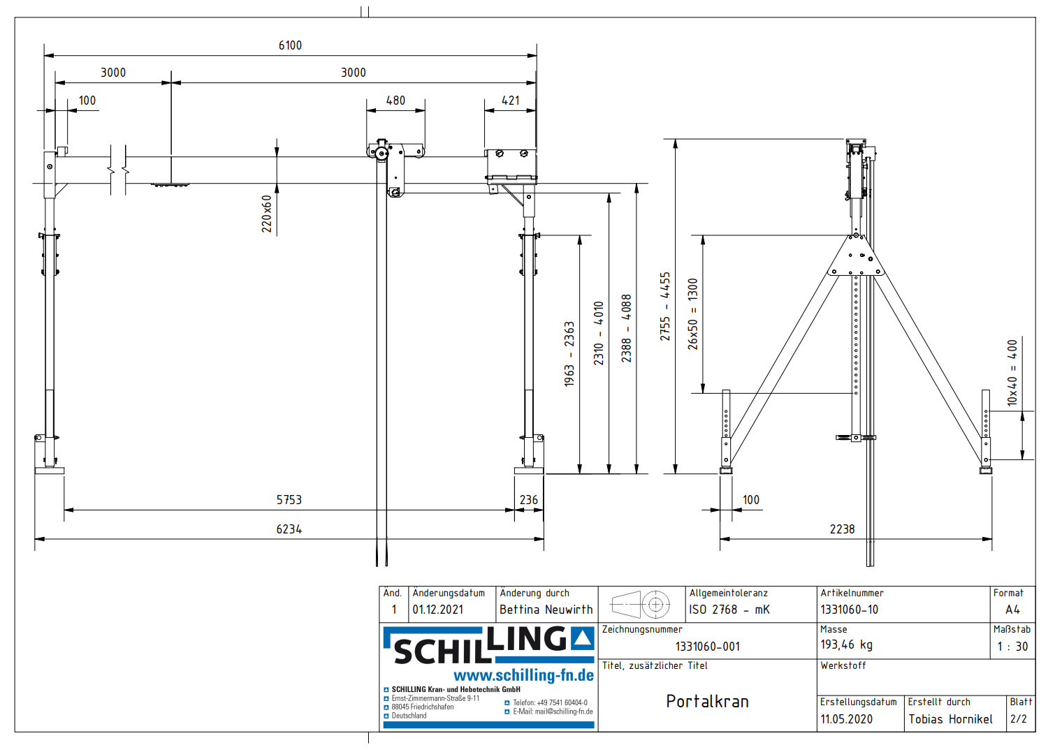 aluminium-portalkran_stationaermitdoppeltraeger_details1a_1000kg_3hoch_6m